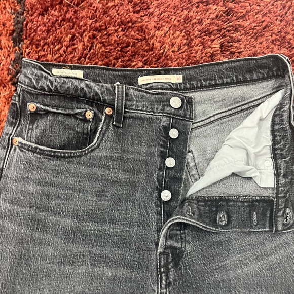Levi’s Ribcage Straight Ankle size 30 black - Picture 4 of 5